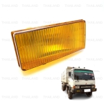 ไฟหรี่ในกันชน ข้างซ้าย 24V 1 ชิ้น ฝาเหลือง สำหรับ Mitsubishi Fuso Fuso FN527 FV87 FM 850 Truck ปี 1986-1994